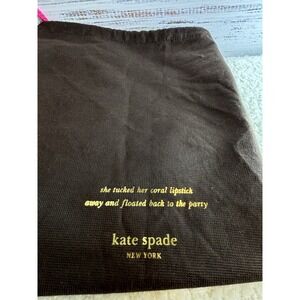 Brown‎ Kate Spade Dust Bag 27" x 19.5" Coral Lipstick Floated Back to the Party